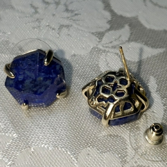 Kendra Scott Ryan Studs, Blue Lapis - Picture 7 of 12
